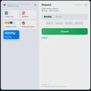 1win deposit